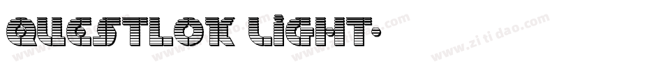 Questlok Light字体转换